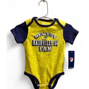 Newest Nashville SC Fan Bodysuit - Yellow and Navy